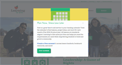 Desktop Screenshot of learningtogive.org