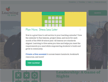 Tablet Screenshot of learningtogive.org
